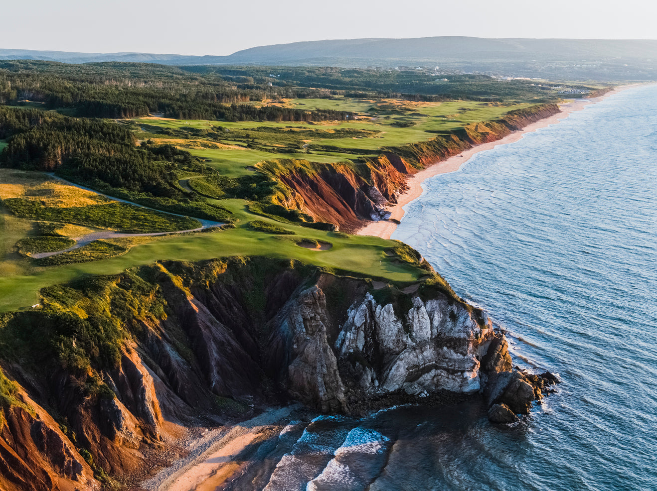 Cabot Cliffs Aerial #16 Print by Jacob Sjoman