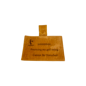 Dormie Leather Do Not Disturb Sign Cabot Cliffs
